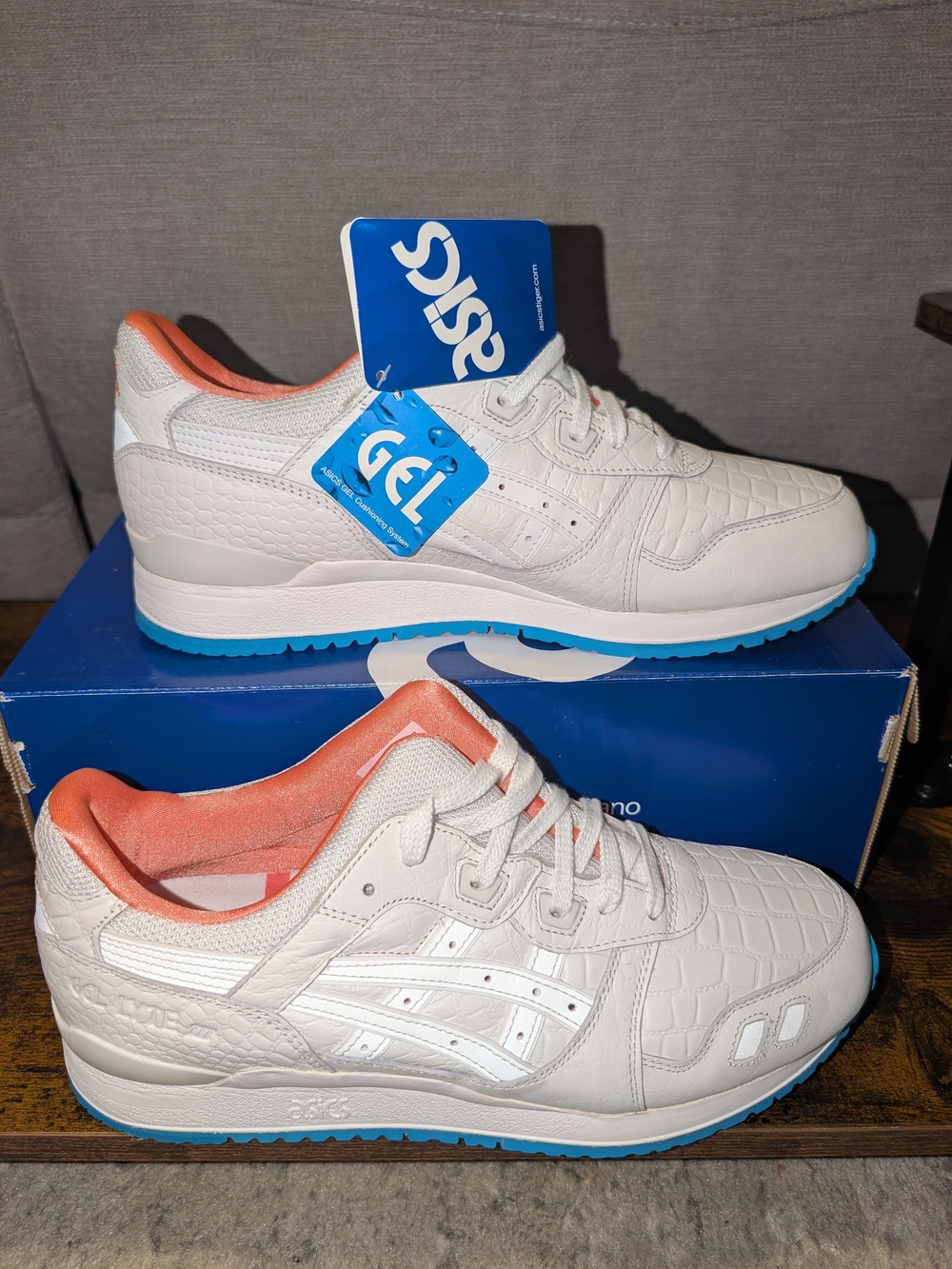 ASICS Gel-Lyte III Miami Vice White Men's 9.5 H540L-0101 NWT OG Box